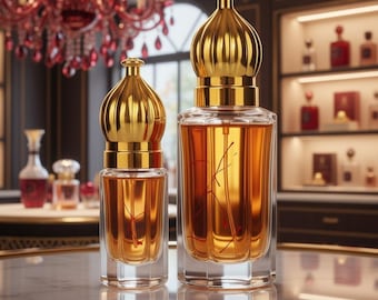 Aceite de perfume de lujo con ámbar y azafrán / Inspirado en Baccarat Rouge / Aroma unisex de larga duración