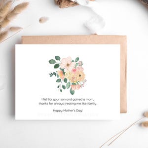 Mother In Law Digital Greeting Card Gift For Mom-In-Law Printable Heartfelt Mothers Day Unique Gift For Mother In Law Greeting Card For Mom