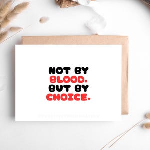 Adoptiv Mama digitale Grußkarte Minimalistische Geschenk für Mama Sofort Download druckbare Muttertagsgeschenk für Adoptiveltern Grußkarte