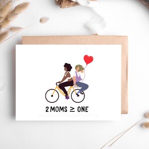 Due mamme sono meglio di una Biglietto di auguri digitale regalo per genitori LQBTQ+ Biglietto stampabile per la festa della mamma per 2 mamme Regalo unico per la festa della mamma