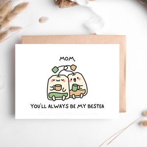 Melhor mãe cartão de felicitações digital tema chá presente para mãe impressão engraçado dia das mães presente exclusivo para mãe melhor amiga cartão de felicitações para mamãe