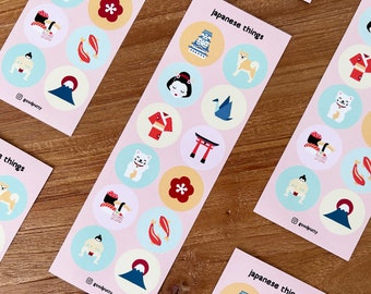 Sticker Sheet - Japanese Things