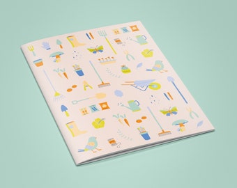 Gardening A4 Plain Notebook