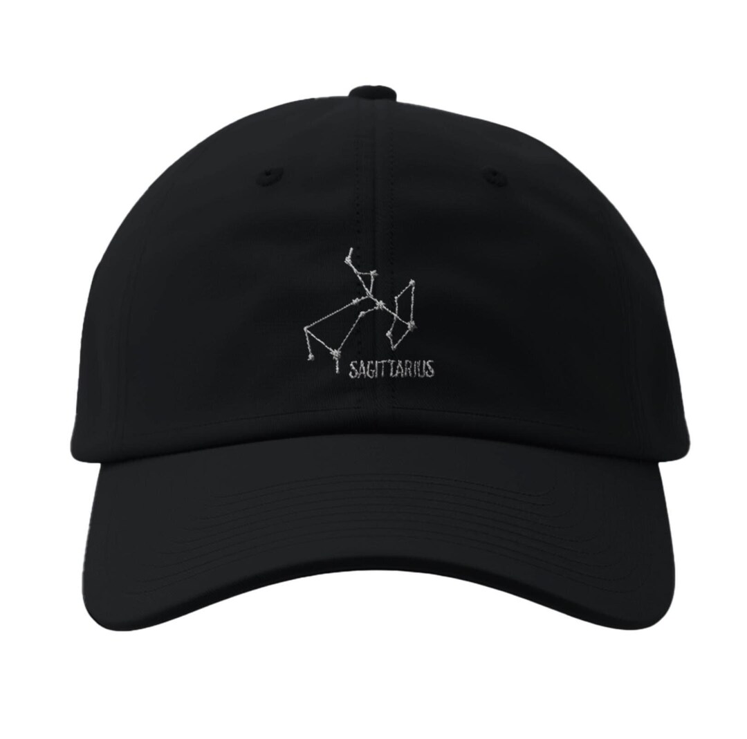 Star Sign Cap Sagittarius Constellation Hat - Minimalist Embroidered Baseball Cap ...