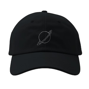 Minimalistic Saturn Embroidered Baseball Cap | Planet Design Hat for Men & Women - Unique Space Aesthetic Gift Cap for Astronomy Lovers