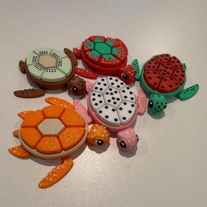 Turtle Fidget Clickers - sensorische sleutelhanger speelgoed - autisme, ADHD, stress, angstverlichting - rugzakbedel - uniek cadeau