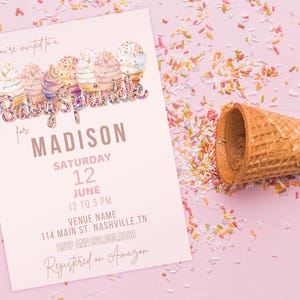 Baby Sprinkle Invitation, Baby Shower Invite, Editable Invite, Printable, Instant Download, Cute Baby Sprinkle
