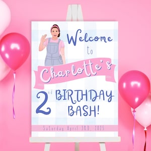 Printable Birthday Party Welcome Sign Inspired by Ms Rachel - Editable, Instant Download, Toddler Birthday