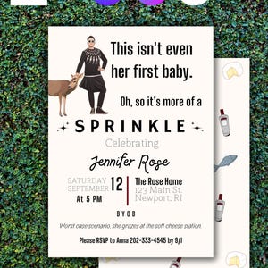 Schitt's Creek inspiriert Baby Sprinkle Einladung, bearbeitbare Sofort Download, David Rose, Baby-Dusche-Dekor, Gender Neutral Dusche