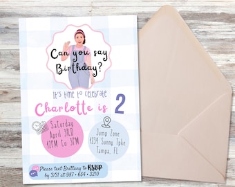 Ms Rachel Birthday Invitation - Editable Template - Instant Download - Etsy