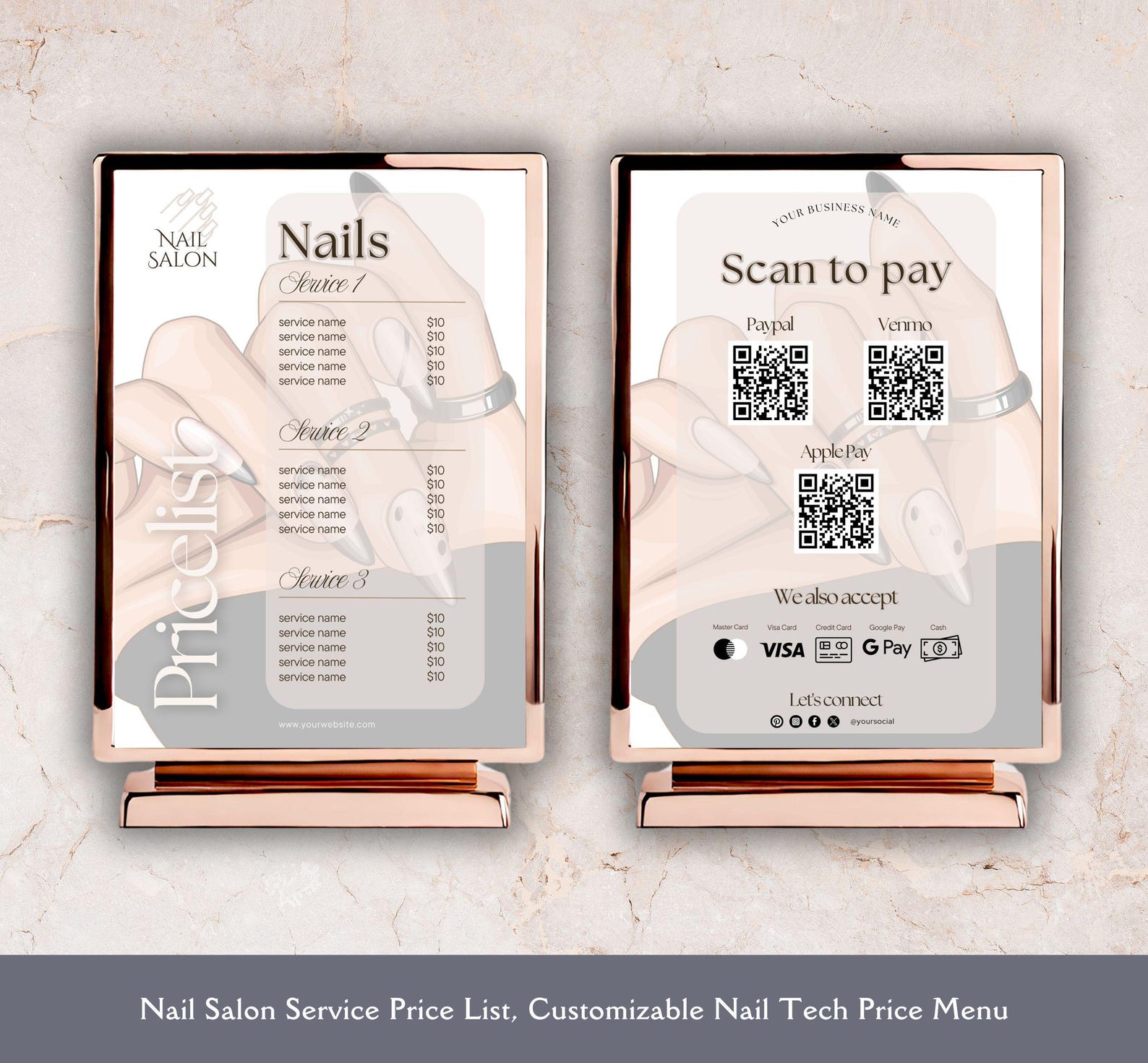 Nail Tech Price List Template Customizable Salon Price Sheet Instant Nail Tech Price List Template Customizable Salon Price Sheet Instant