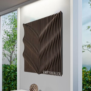 Wooden Parametric Wall Art, Large Wall Art, Wall Sculpture