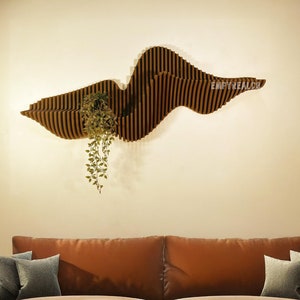 Wood Floating shelves, Wall shelf, parametric wall art