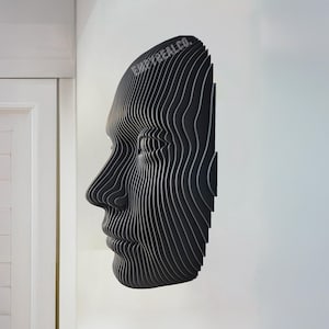 Human face Large wall Art, trendy wall sculpture