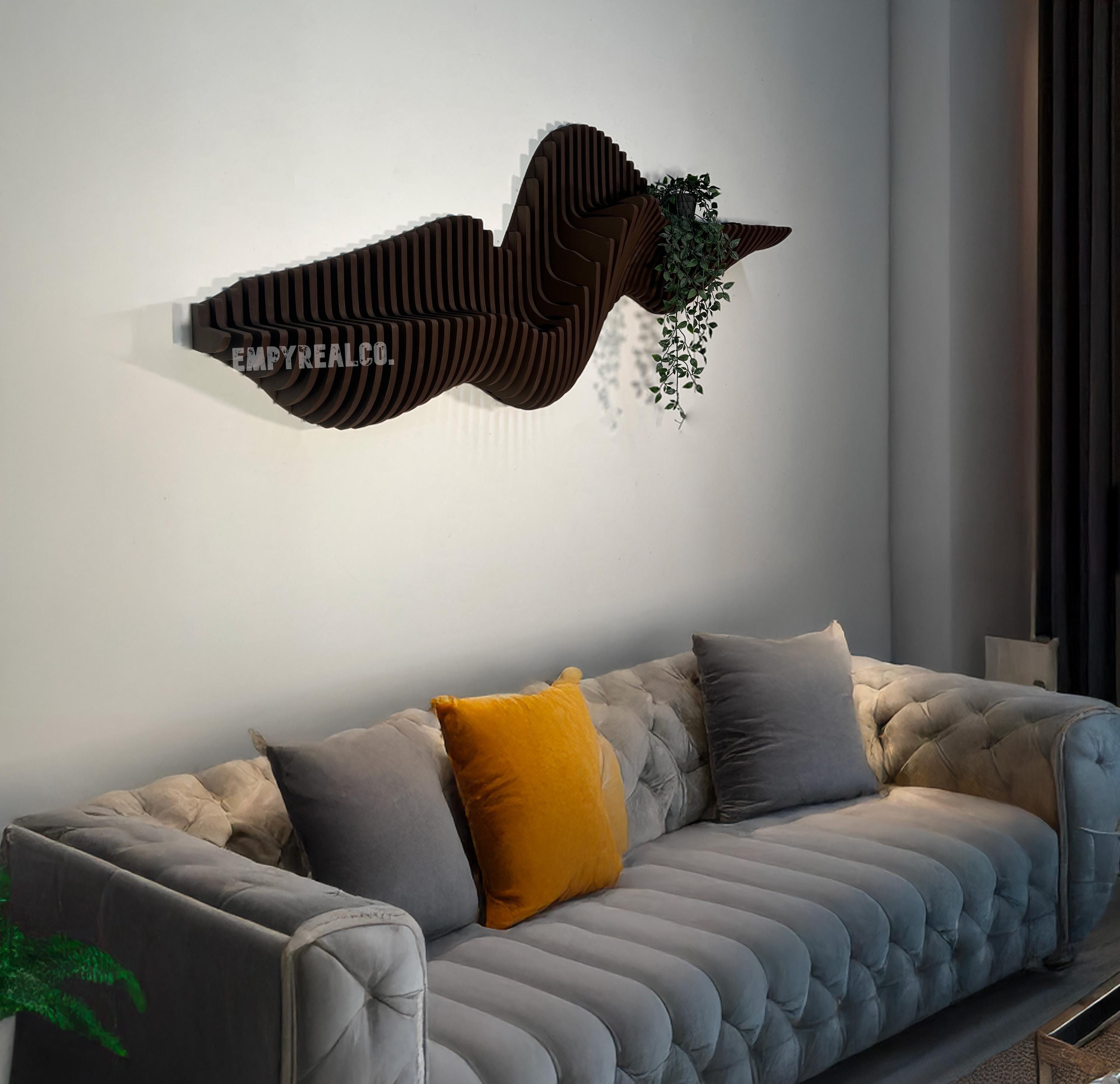 Wood Floating Shelves, Wall Shelf, Parametric Wall Art - Etsy