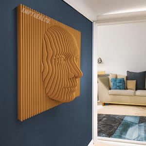 Custom Face wall art, Parametric large art