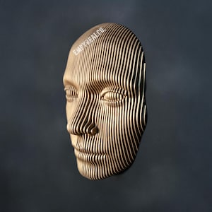 New Design Large face wall Art, trendy wall sculpture