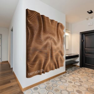 Parametric wall art, Large wall decor, Acoustic Parametric Wall hangings