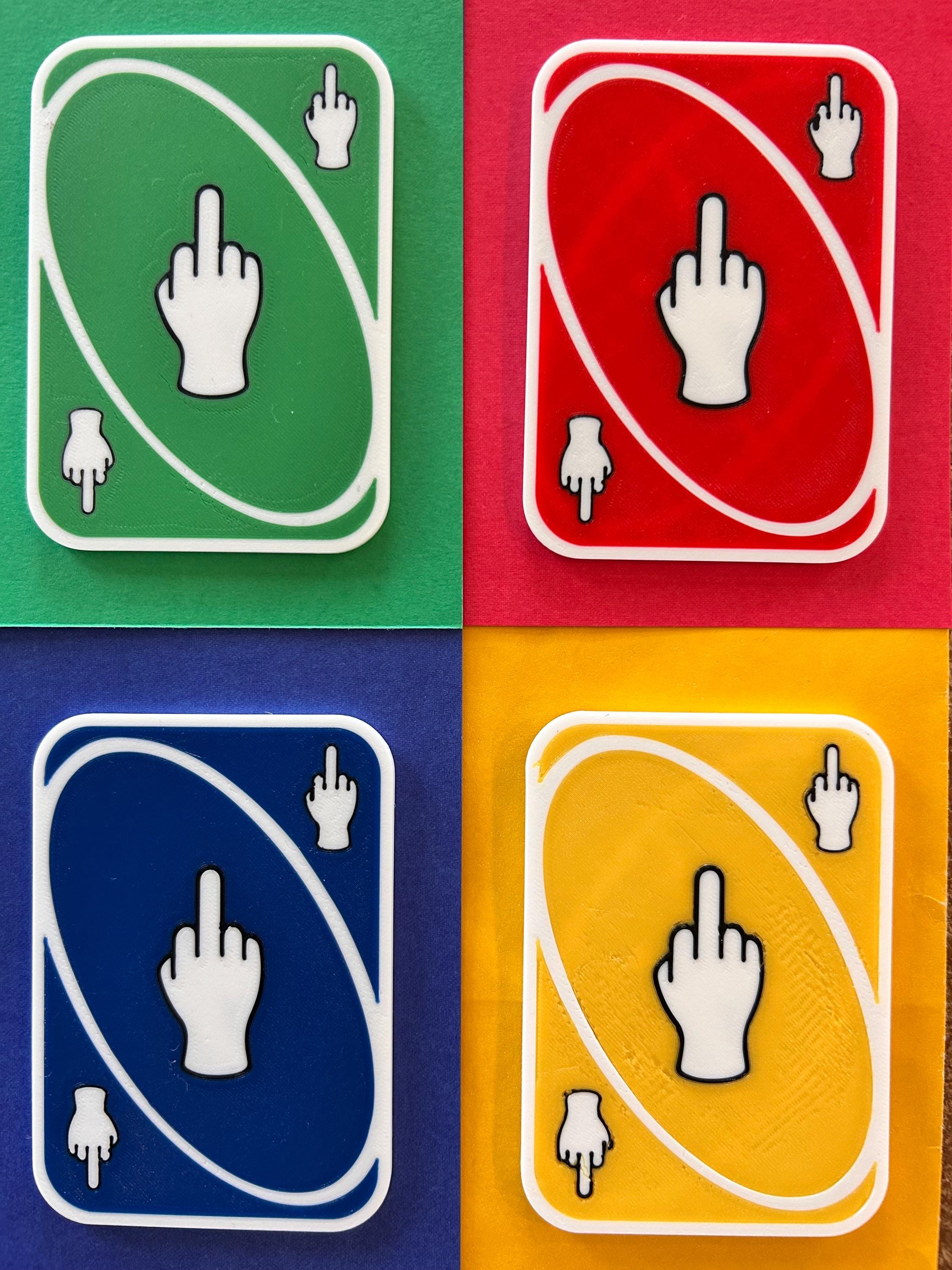 The Ultimate Middle Finger Prank Card - 3D Printed "Flip Off" Card for Friends, Siblings, or Anyone Who Deserves It - Comes in Pack of 4