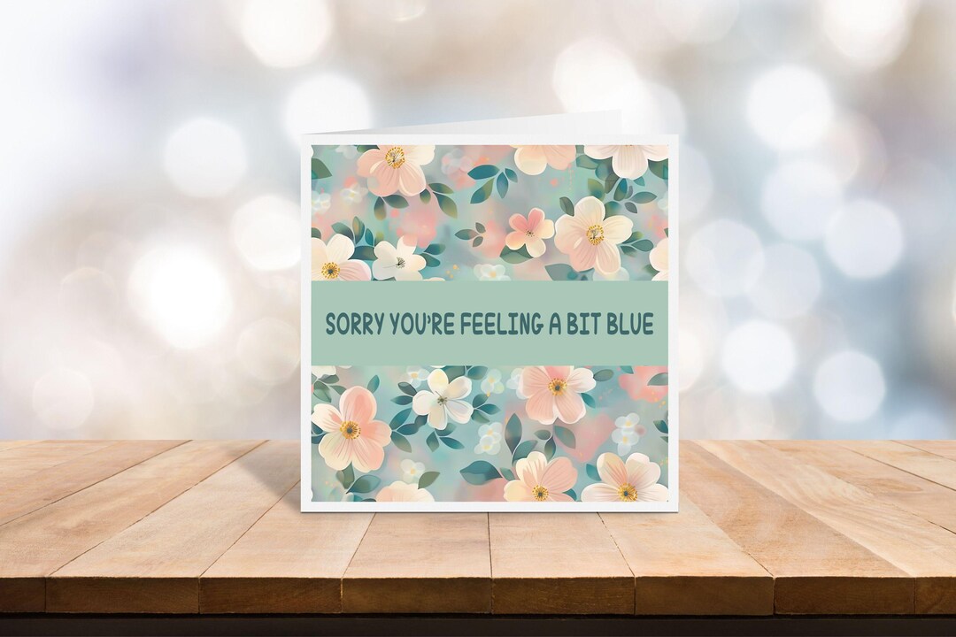 Thinking of You Card: Floral Sympathy Card - Etsy
