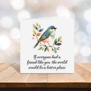 Best friend card - card for a special friend - card for a friend - thank you friend card - C77
