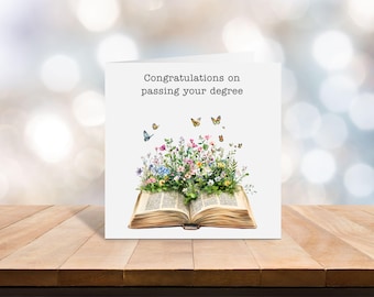 Biglietto di congratulazioni per la laurea / Congratulazioni per aver conseguito la laurea / Biglietto di laurea universitario / Tessera di laureato