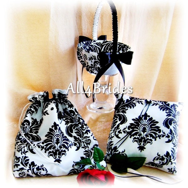 Damask Flower Girl Etsy