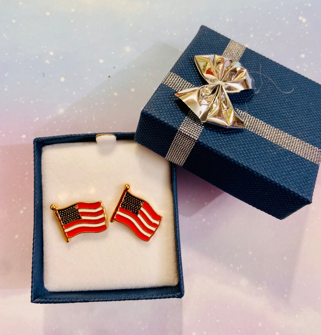 Cufflinks USA Flag, Patriotic 4th of July Cufflinks, Fathers Day