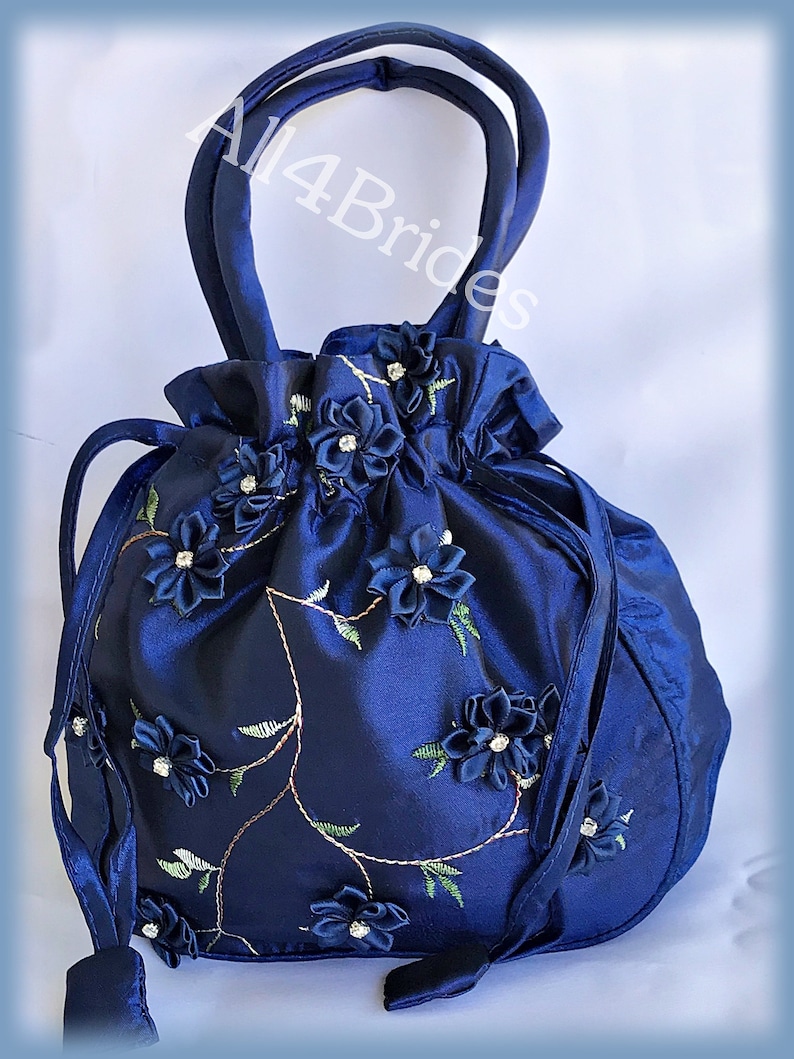 navy blue bag for wedding