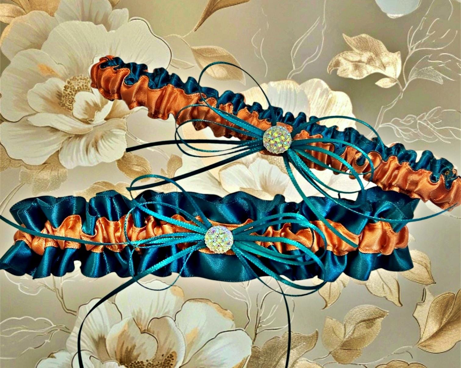 Sparkling Teal Crystal Flower Belt. One size 35116 Rhinestone Belt Fashion Western Bling Crystal Genuine  main image 4