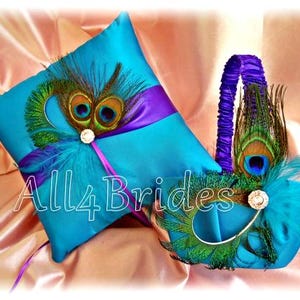 Blue Peacock Feather Bridal Fascinator Hair Clip afbeelding 10