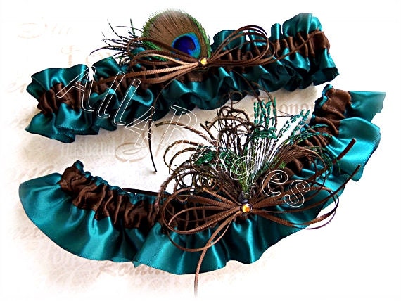 peacock feather garter belt Peacock Garter Belt