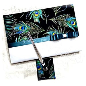 Blue Peacock Feather Bridal Fascinator Hair Clip afbeelding 8