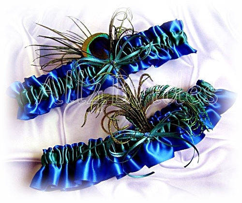 peacock feather garter belt Peacock Garter Belt