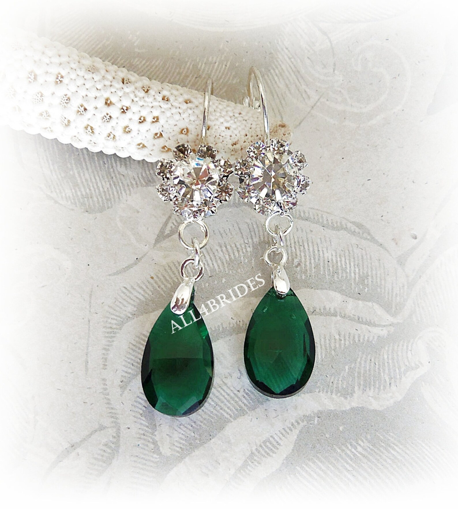 Wedding bridal leg garters emerald green and teal garter belt Etsy