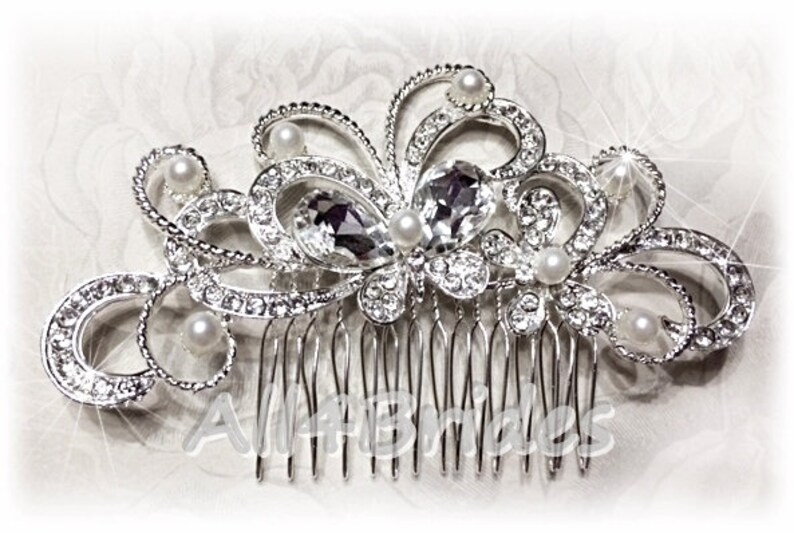 Butterfly hair comb wedding bridal butterfly hair comb Etsy