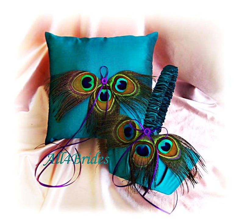 Blue Peacock Feather Bridal Fascinator Hair Clip afbeelding 11