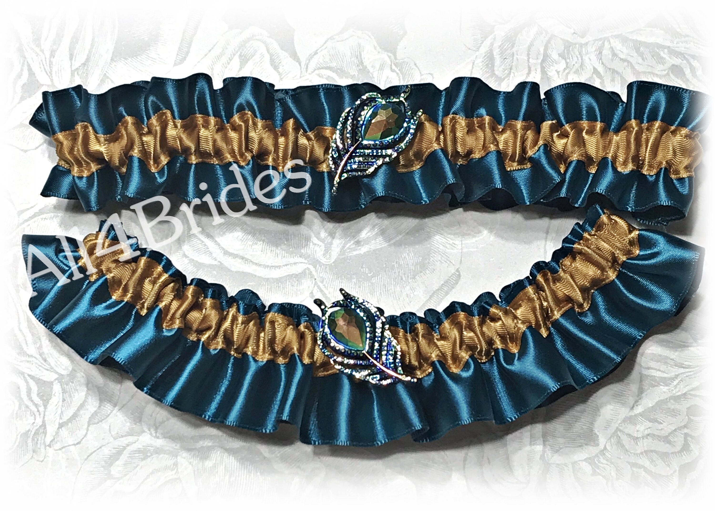 peacock feather garter belt Peacock Garter Belt main image 0