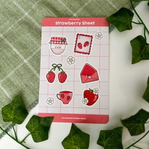 Strawberry Matte Sticker Sheet