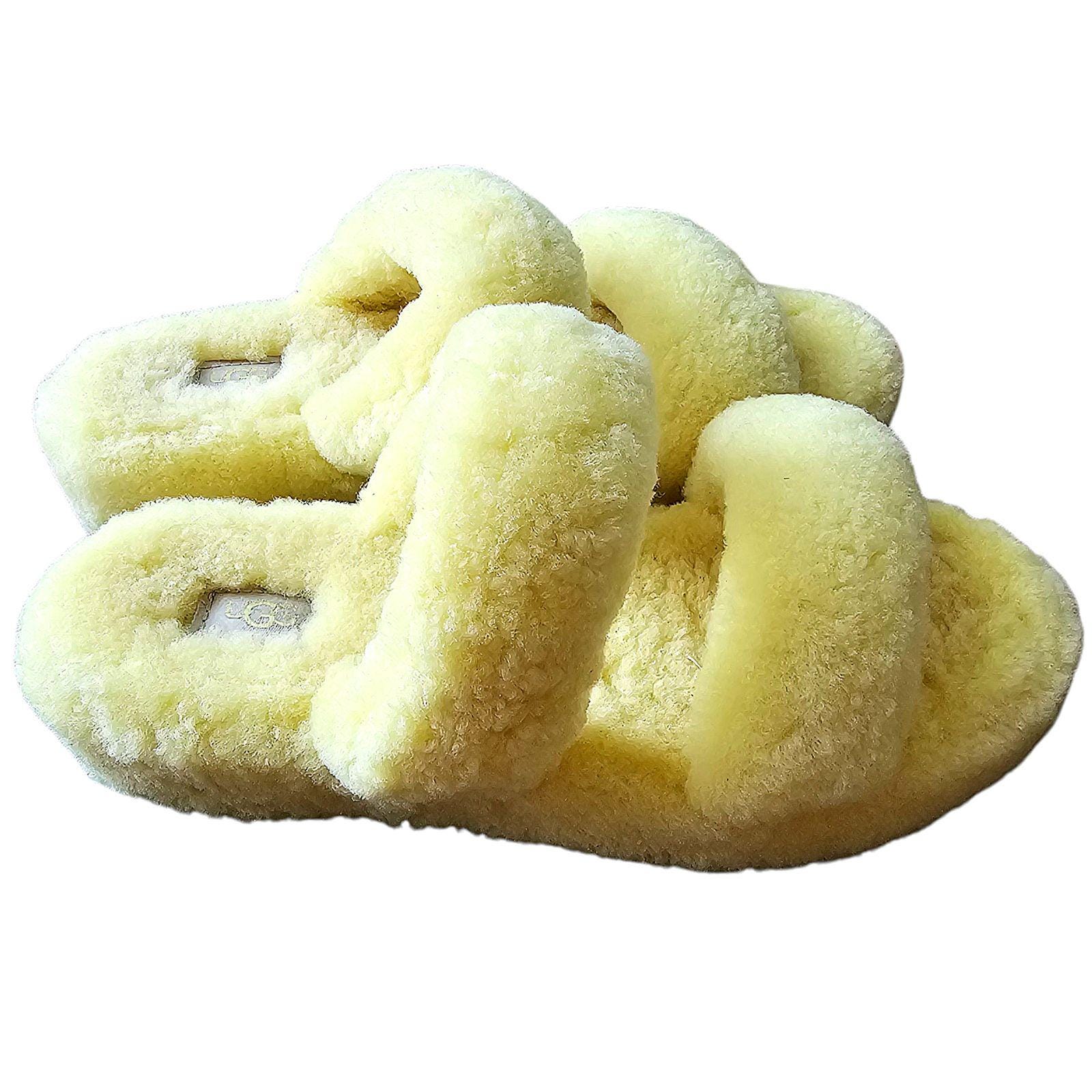 UGG Yellow Fuzzy Slippers UGG FLUFF UP SLIDE SLIPPER MEN SIZE 9 US SUMMER YELLOW  main image 2