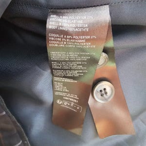 Anthropologie Dam Tyllöverlägg Rutig Kavaj XS Marinblå Tartan Chic Jacka bild 8