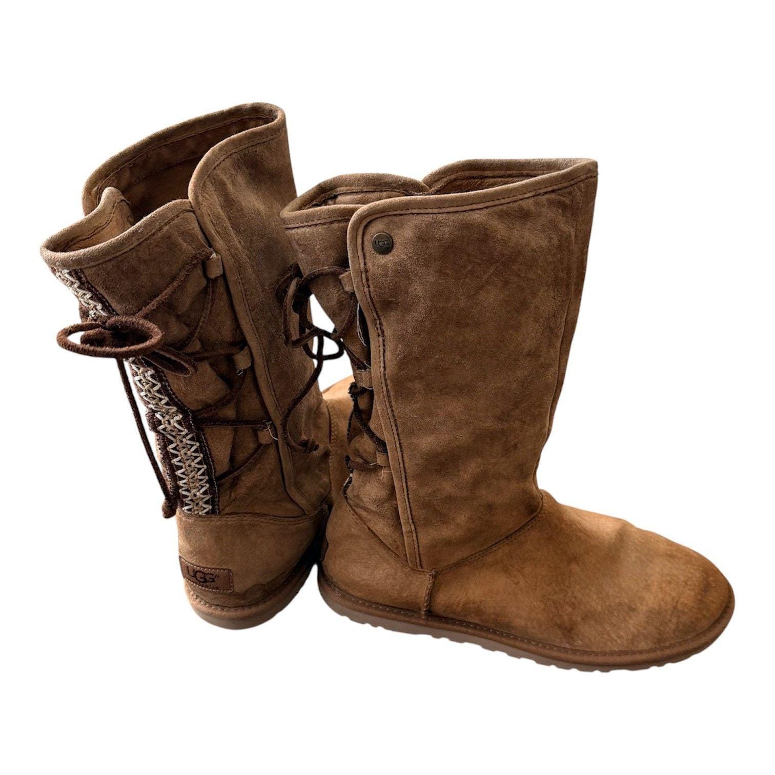 Ugg Australia “Graham” Brown Ankle Boots with Buckle - Size 8 Ugg Boots Women - Etsy main image 2