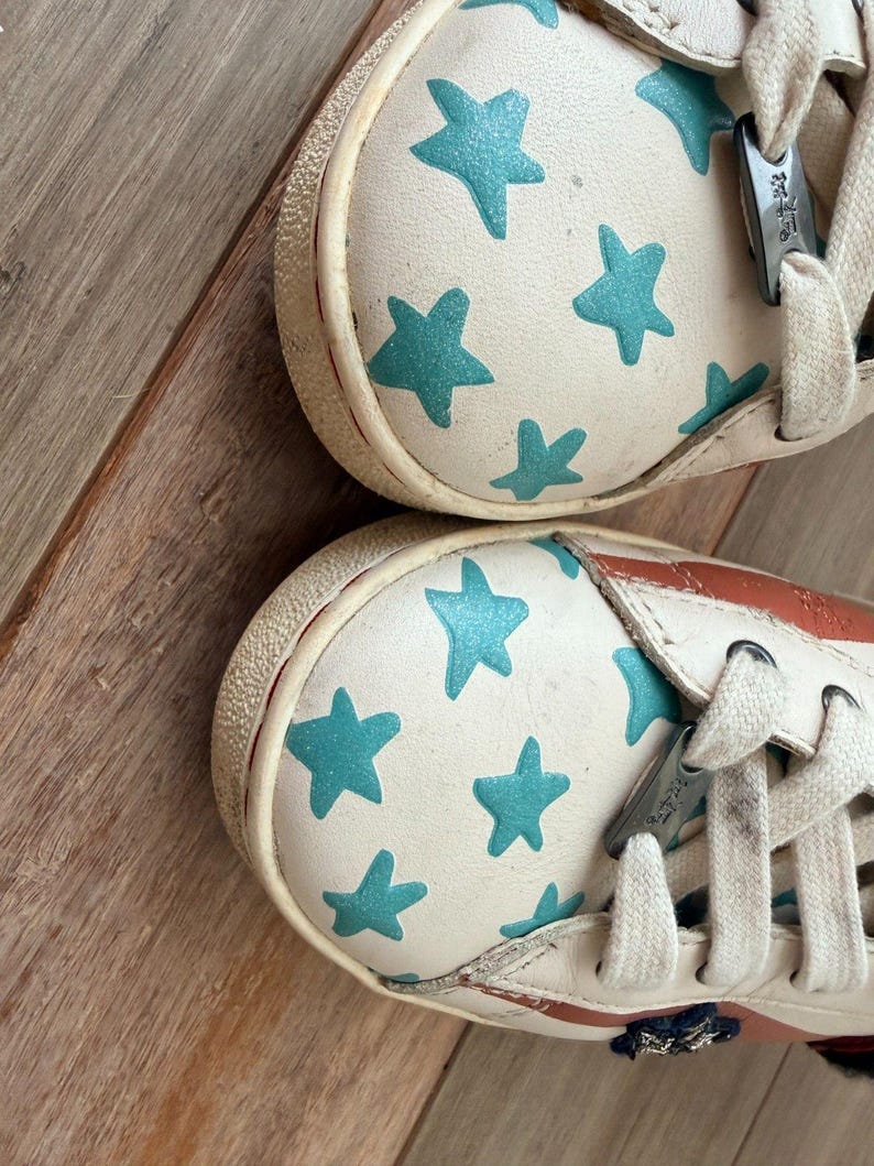 Coach Americana Stars & Stripes High Top Sneakers - Mickey Mouse - Size 9B zdjęcie 4