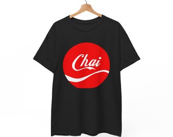 Chai &quot;Coca-Cola&quot; Funny Desi Shirt, Chai Unisex Gildan Tee, Coca Cola Logo Gift Shirt, Graphic Tee, Indian Shirt, Pakistani Shirt, Pun Shirt