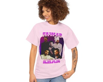 Camiseta Fawad Khan Retro Gildan, camiseta vintage para presente, unissex
