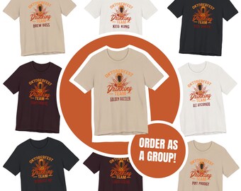 Oktoberfest Drinking Team Shirt, 2024 Oktoberfest German Beer Festival, Oktoberfest Couples Shirt, Prost Shirt, Beer Drinking Squad Tshirt