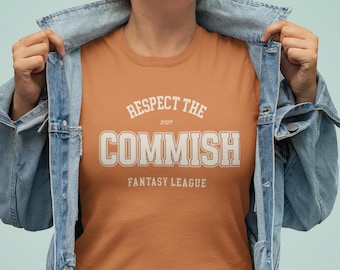 Shirt Fantasy Football Commissioner, 2024 Fantasy Football, Funny Fantasy Football Shirt, Commish Tshirt, Fantasy Football Champ Champion T