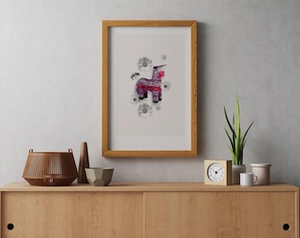 Ferdinand the Bull - Collage Art Giclee Print