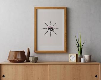 The Javanese Bull - Collage Art Giclee Print