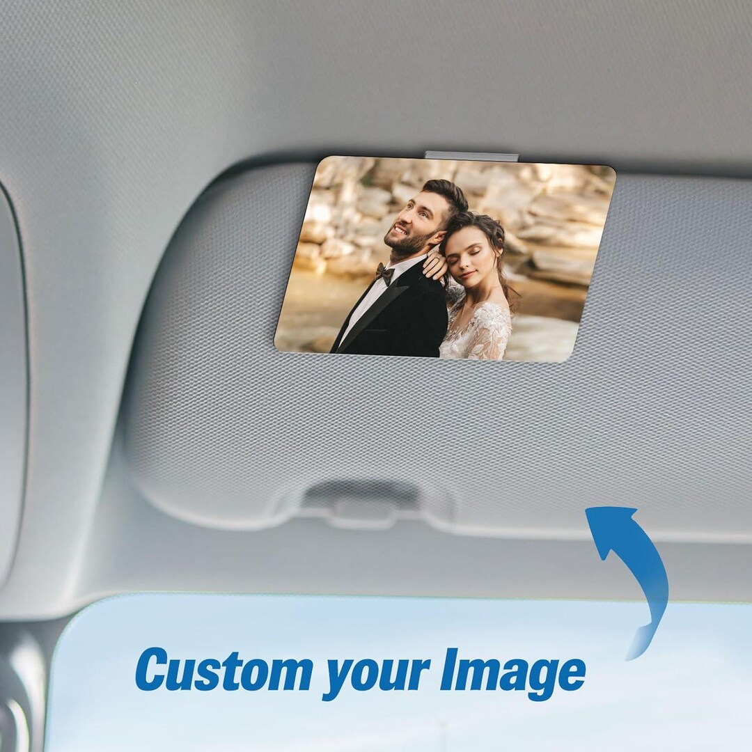 Personalized Sun Visor Clip-car Vent Clip, Custom Photo Frame